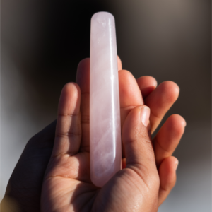 Vara de la Diosa Cuarzo Rosa